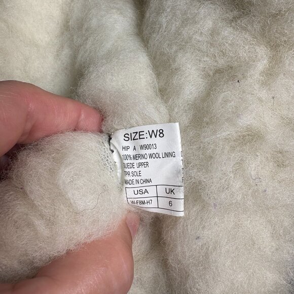 Black EMU Australia Merino Wool Lined Ribbon Boot sz 8 - Picture 8 of 9